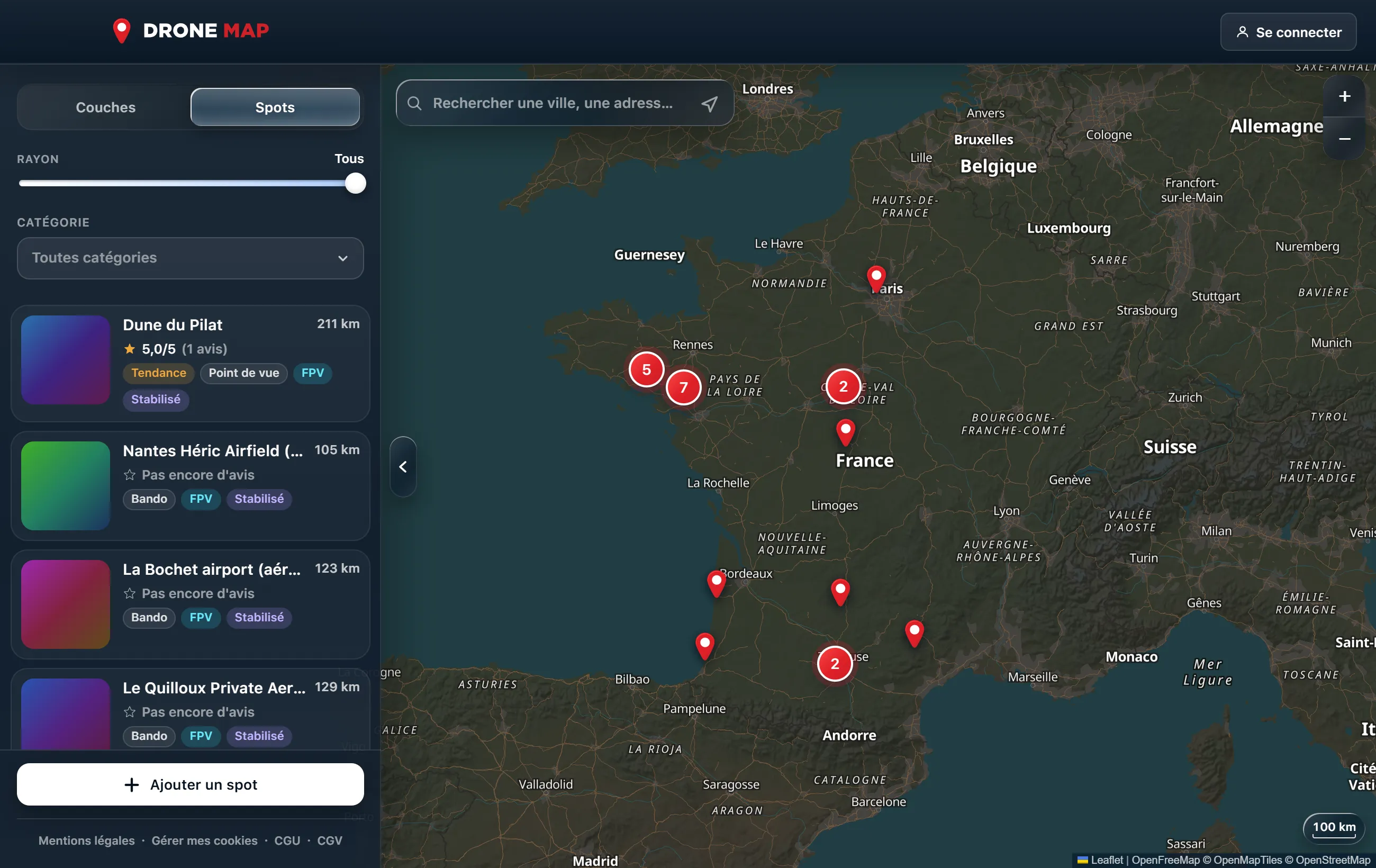 Trouver un spot de drone et préparer son vol avec Drone Map